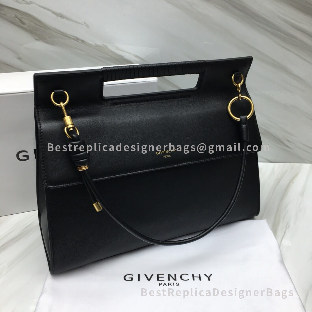 Givenchy Large Whip Bag In Black Calfskin Leather GHW 29931-3